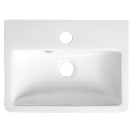 Bruckner - Bacia NOAM 37,5x28 cm cerâmica/branco