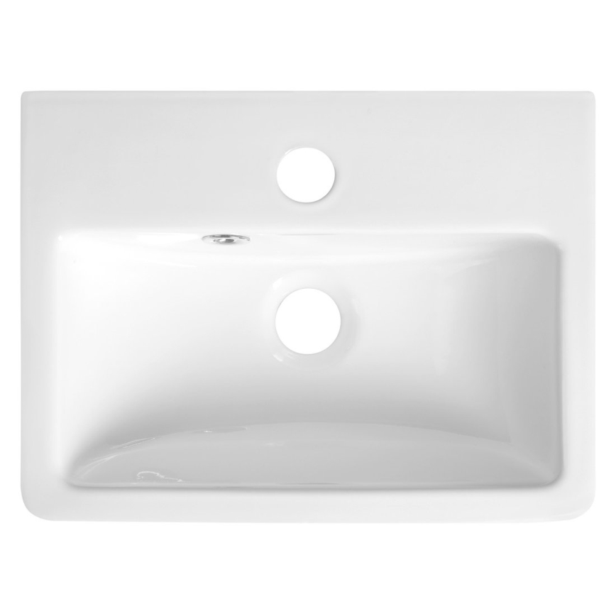 Bruckner - Bacia NOAM 37,5x28 cm cerâmica/branco