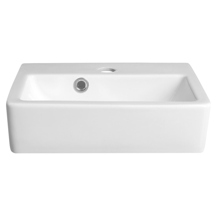 Bruckner - Bacia NOAM 37,5x28 cm cerâmica/branco