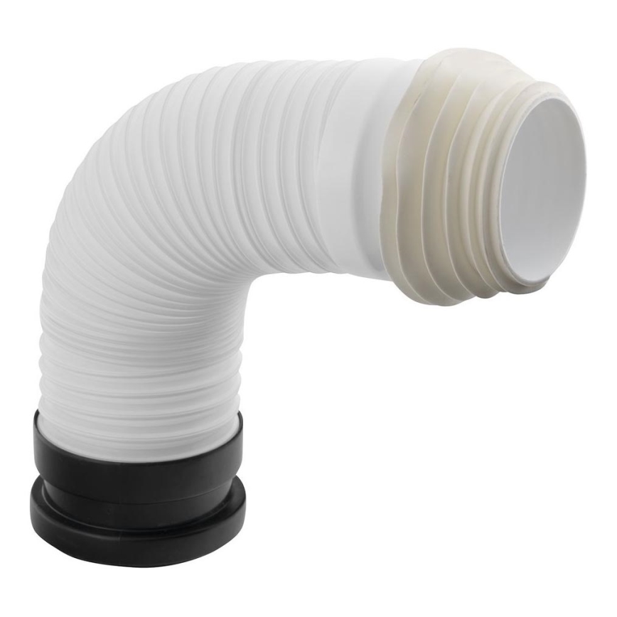 Bruckner - Conector flexível para sanita 45 cm branco/preto