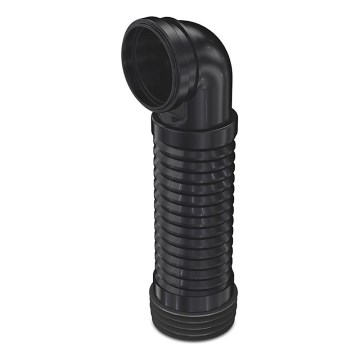 Bruckner - Conector flexível para sanita suspensa na parede 90° 20,5-37 cm preto