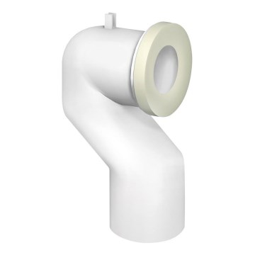 Bruckner - Conector para sanita de 90° Offset 11 cm branco