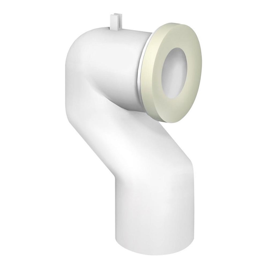 Bruckner - Conector para sanita de 90° Offset 11 cm branco