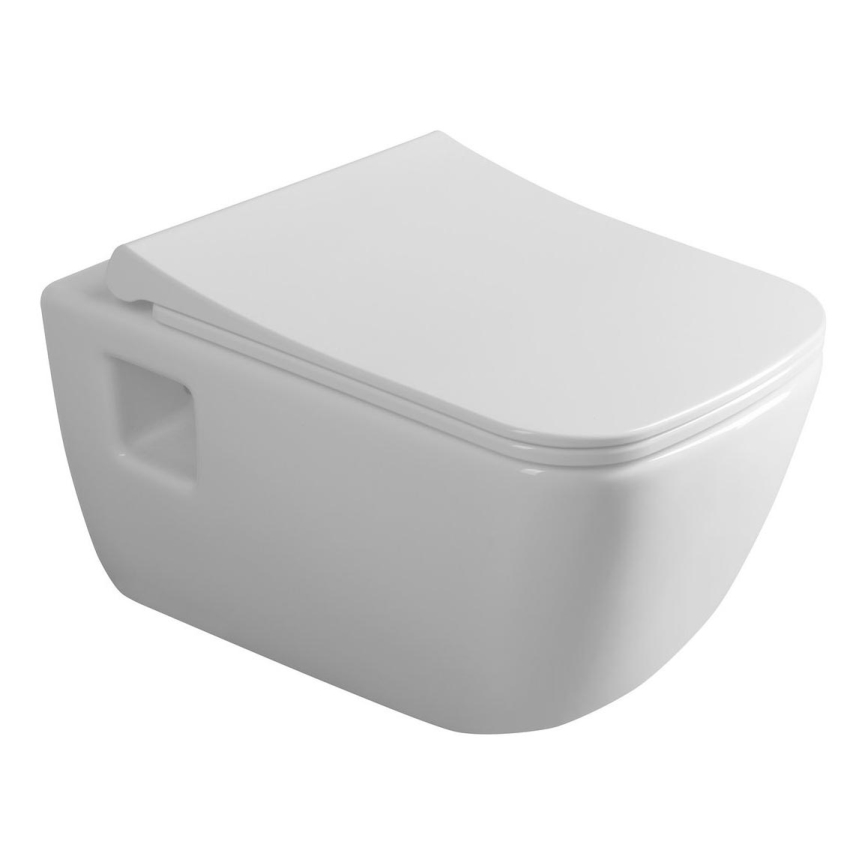 Bruckner - Sanita suspensa Rimless WALTER cerâmica/branco