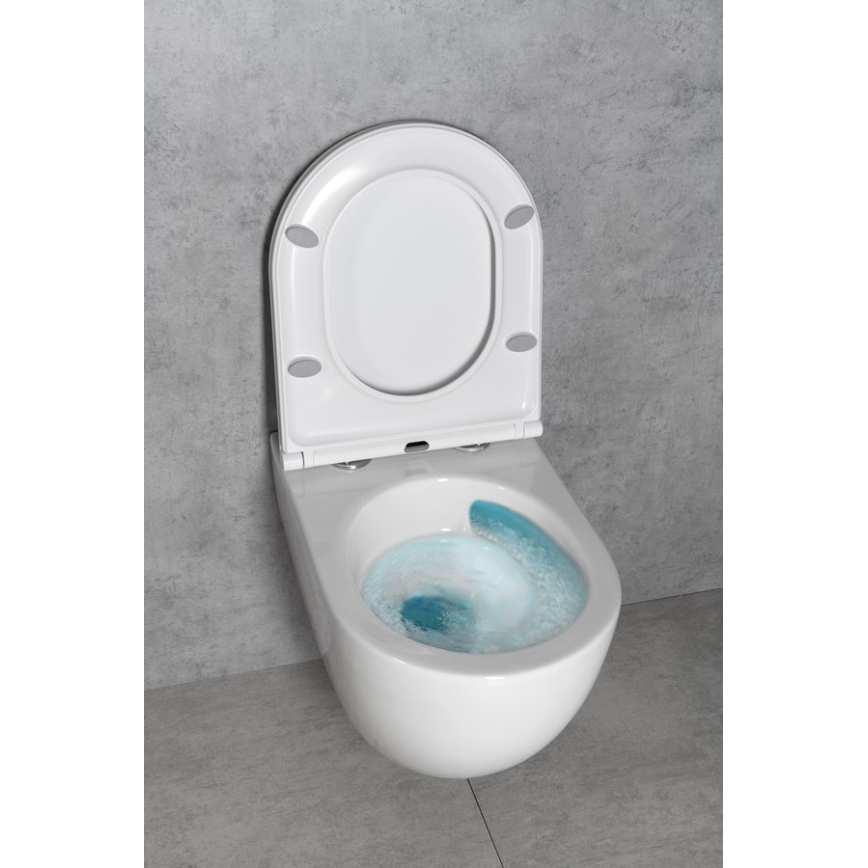 Bruckner - Sanita suspensa Vortex Rimless FULDA cerâmica/branco
