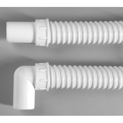 Bruckner - Tubo de ligação flexível cotovelo 80 cm branco