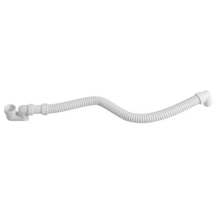 Bruckner - Tubo de ligação flexível cotovelo 80 cm branco