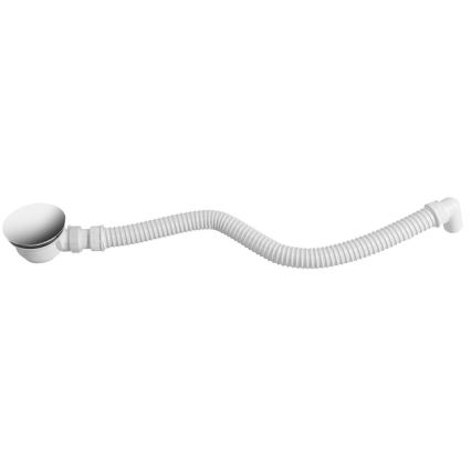 Bruckner - Tubo de ligação flexível cotovelo 80 cm branco