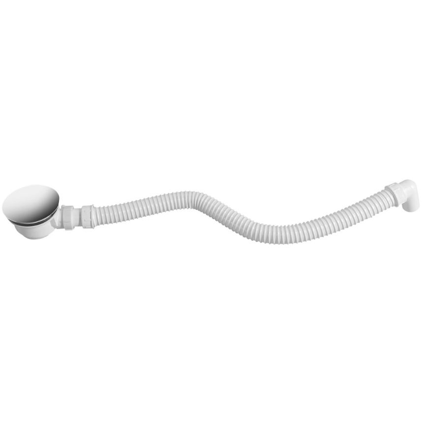 Bruckner - Tubo de ligação flexível cotovelo 80 cm branco