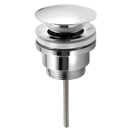 Bruckner - Válvula de bacia sem escoamento CLICK-CLACK diâmetro 6,4 cm cromado brilhante