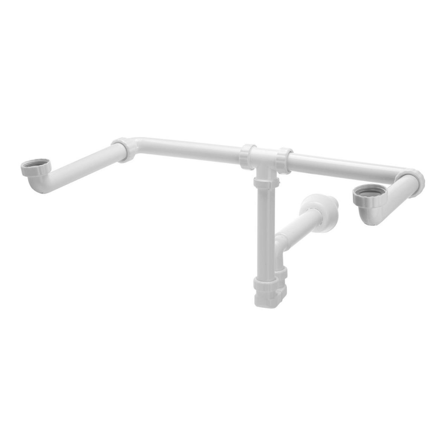 Bruckner - Válvula para lavatório duplo mobiliário MOSQUITO DN40 branco