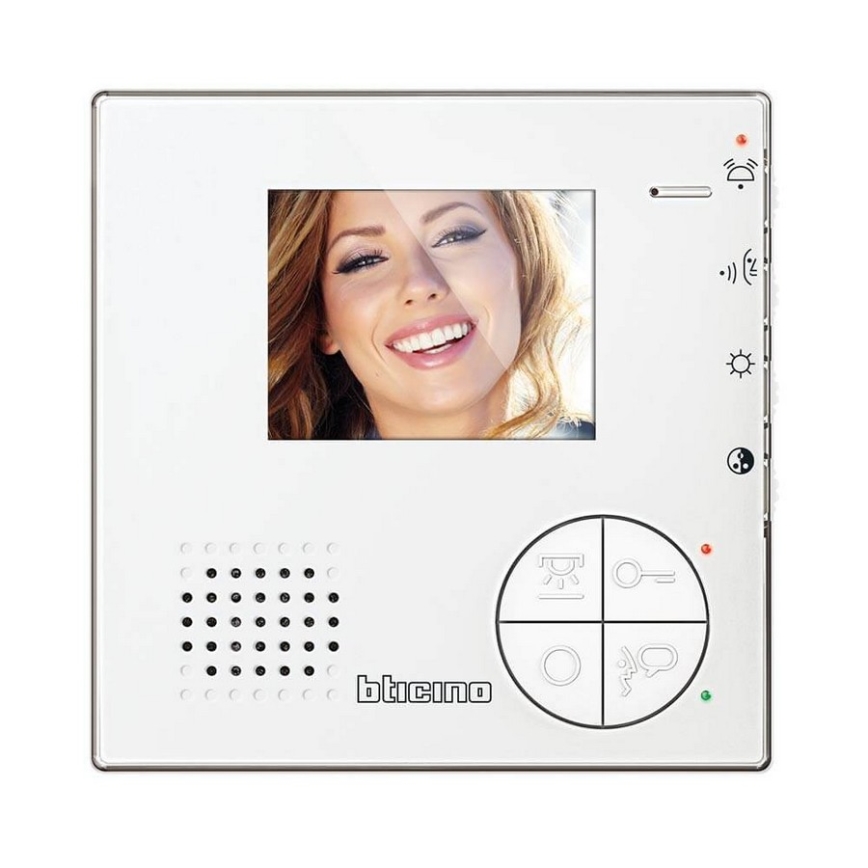 Bticino 366511 - Campainha com vídeo doméstico + painel da porta Class 100 colorido IP54