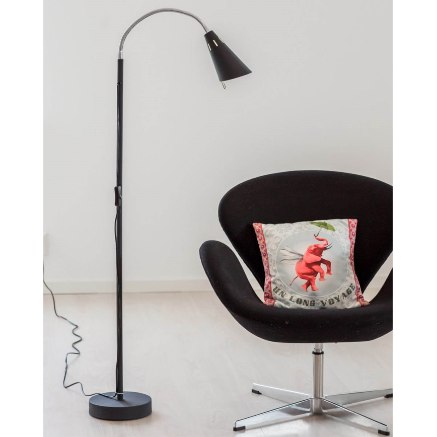 ByRydens - Candeeiro de pé BEST 1xE14/5W/230V preto
