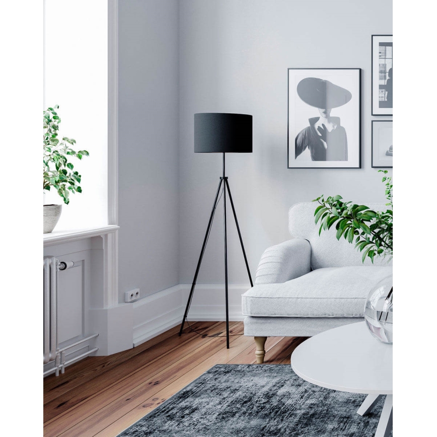 ByRydens - Candeeiro de pé RINA 1xE27/5W/230V preto