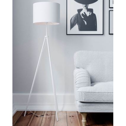 ByRydens - Candeeiro de pé RINA 1xE27/5W/230V branco