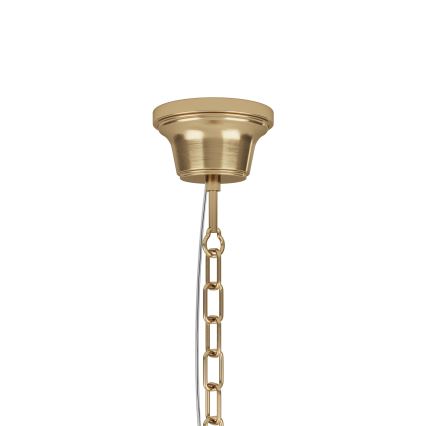 ByRydens - Candeeiro suspenso HERMINE 1xE27/5W/230V latão diâmetro 34 cm