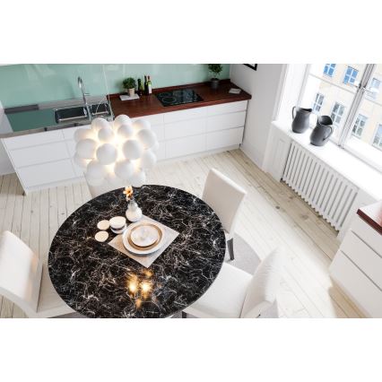 ByRydens - Candeeiro suspenso GROSS 8xG9/4W/230V branco diâmetro 50 cm