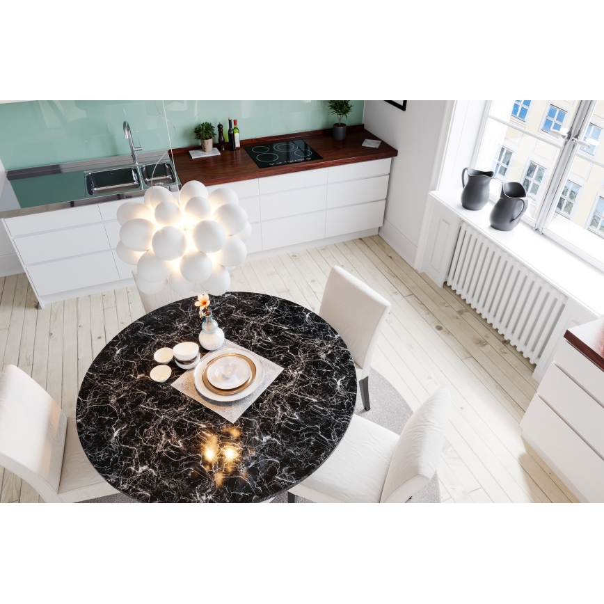 ByRydens - Candeeiro suspenso GROSS 8xG9/4W/230V branco diâmetro 50 cm