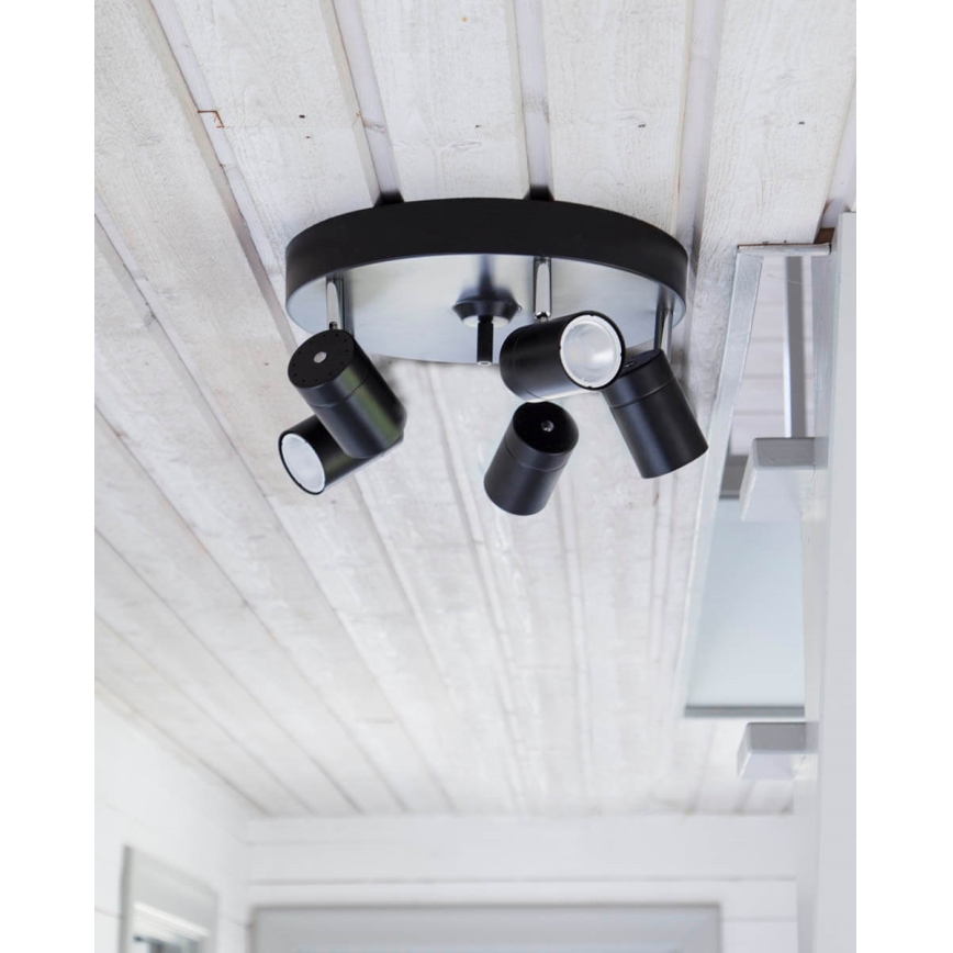 ByRydens - Foco CORRECT 5xGU10/7W/230V branco diâmetro 30 cm