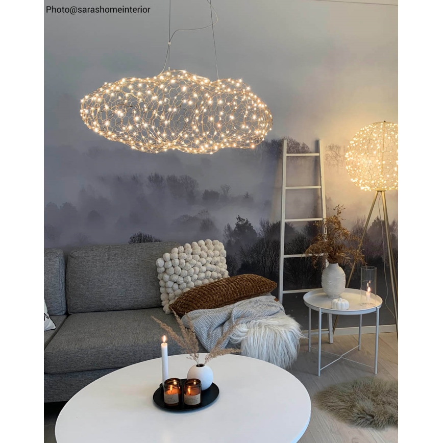 ByRydens - Candeeiro suspenso LED HAYDEN LED/15W/230V dourado
