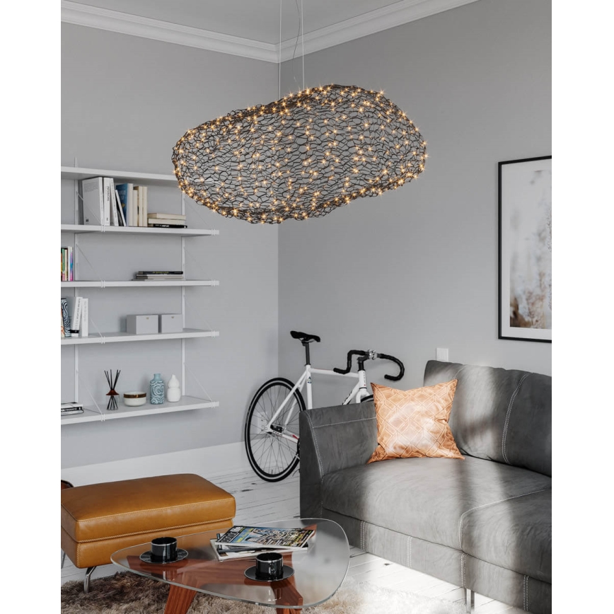 ByRydens - Candeeiro suspenso LED HAYDEN LED/20W/230V preto