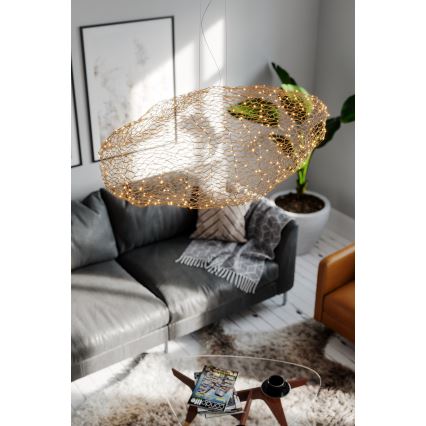ByRydens - Candeeiro suspenso LED HAYDEN LED/20W/230V dourado