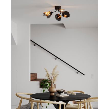 ByRydens - Candeeiro integrado TURNO 6xG9/4W/230V dourado/preto