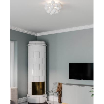 ByRydens - Iluminação de teto GROSS 6xG9/5W/230V branco diâmetro 50 cm