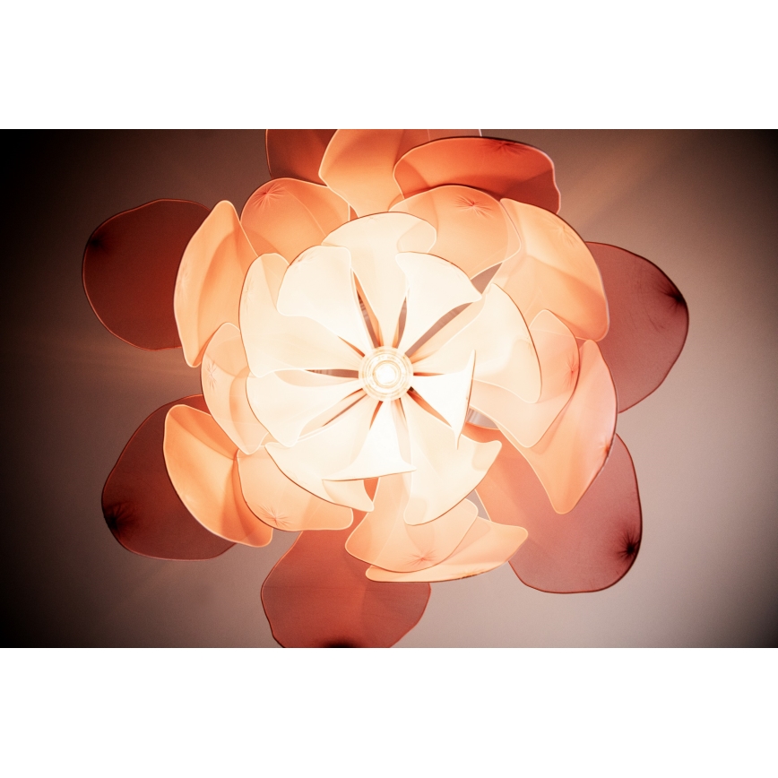 ByRydens - Candeeiro suspenso LOU LOU 1xE27/5W/230V rosa diâmetro 80 cm