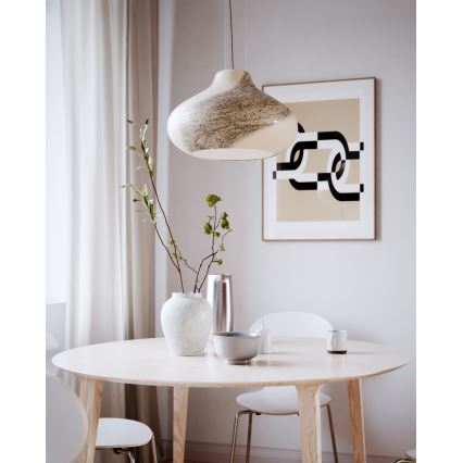 ByRydens - Lustre suspenso por cabo MIRA 1xE27/5W/230V castanho