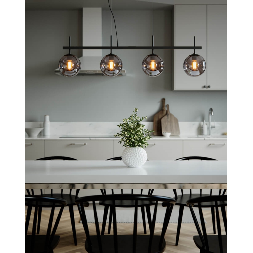 ByRydens - Lustre suspenso por cabo BOYLE 4xE27/8W/230V