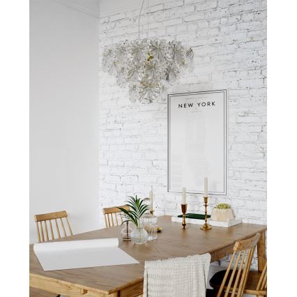 ByRydens - Lustre suspenso com cabo LORRAINE 5xE14/8W/230V