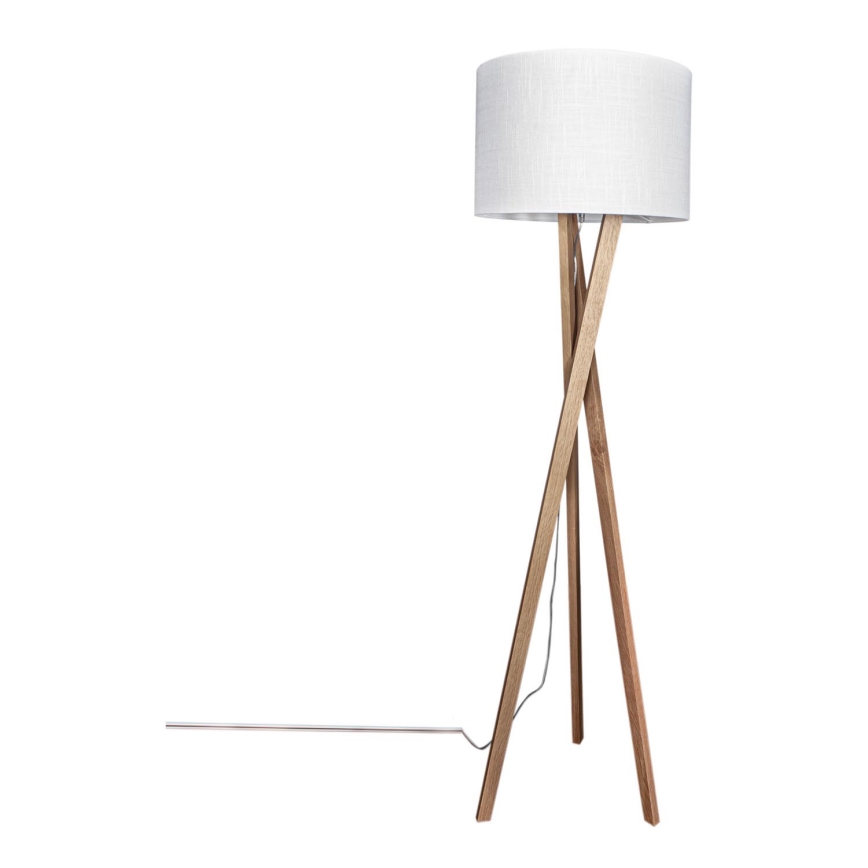 ByRydens - Candeeiro de chão VEGA 1xE27/5W/230V bege/branco