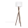 ByRydens - Candeeiro de chão VEGA 1xE27/5W/230V castanho/branco