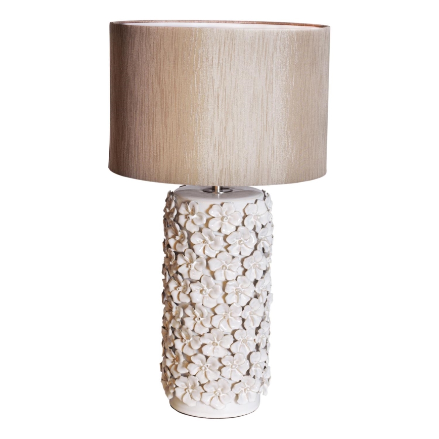 ByRydens - Candeeiro de mesa FIORE 1xE27/5W/230V creme