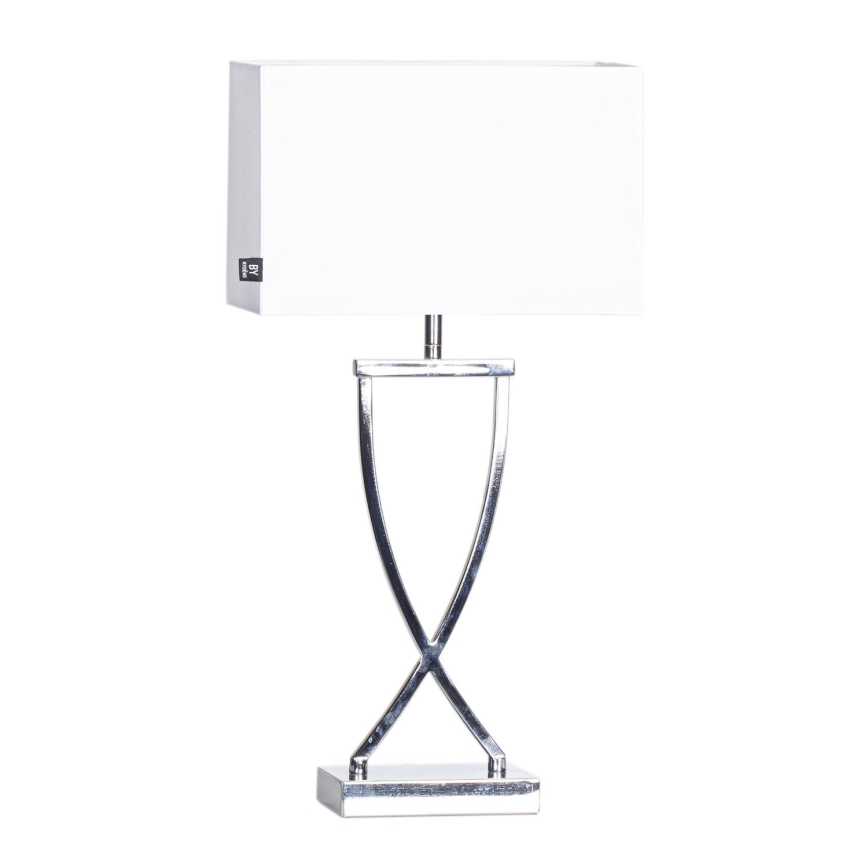 ByRydens - Candeeiro de mesa OMEGA 1xE27/5W/230V branco/cromado brilhante