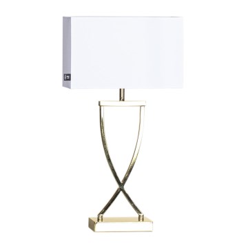 ByRydens - Candeeiro de mesa OMEGA 1xE27/5W/230V branco/dourado