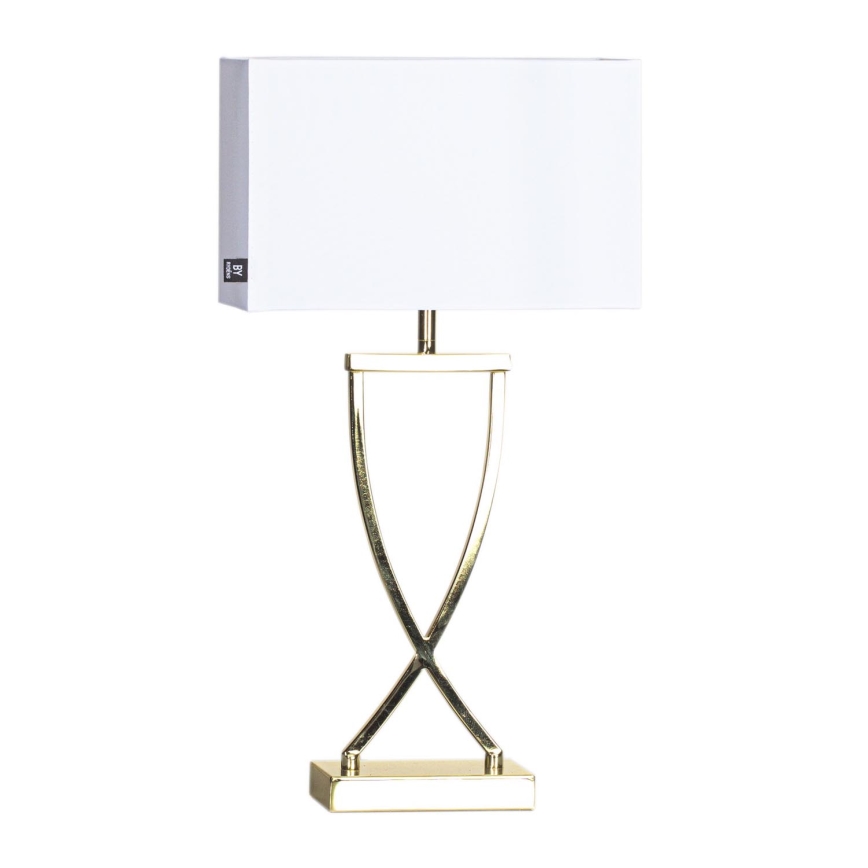 ByRydens - Candeeiro de mesa OMEGA 1xE27/5W/230V branco/dourado