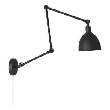 ByRydens - Candeeiro de parede com regulação BAZAR 1xE27/5W/230V preto