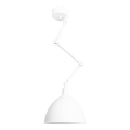 ByRydens - Candeeiro suspenso em haste BAZAR 1x E27/5W/230V branco