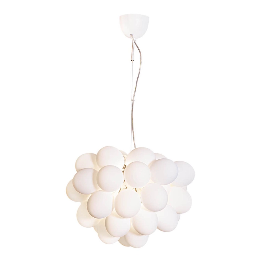ByRydens - Candeeiro suspenso GROSS 8xG9/4W/230V branco diâmetro 50 cm