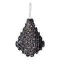 ByRydens - Candeeiro suspenso MONARQUE GRANDE 11xE14/5W/230V preto diâmetro 58 cm