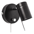 ByRydens - Foco de parede com regulação CORRECT 1xGU10/7W/230V preto