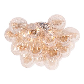 ByRydens - Iluminação de teto GROSS 6xG9/5W/230V fumado/castanho diâmetro 50 cm
