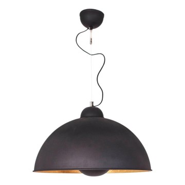 ByRydens - Lustre suspenso por cabo CAPTAIN 1xE27/7W/230V preto