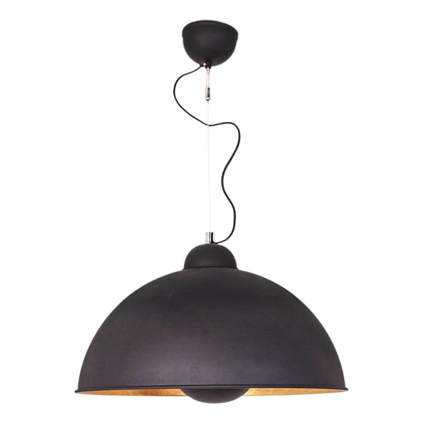 ByRydens - Lustre suspenso por cabo CAPTAIN 1xE27/7W/230V preto