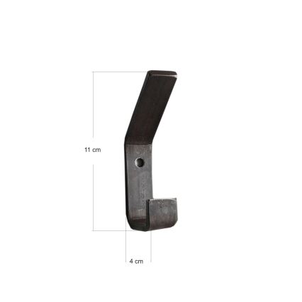 Cabide 11x4 cm preto