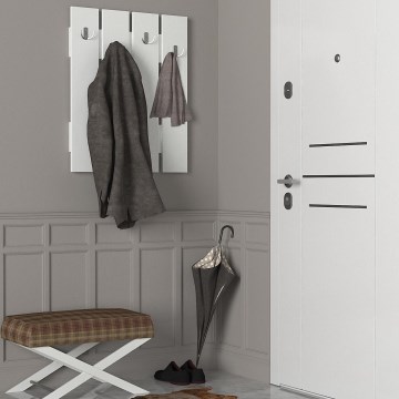 Cabide de parede ANITA 80x64,7 cm branco