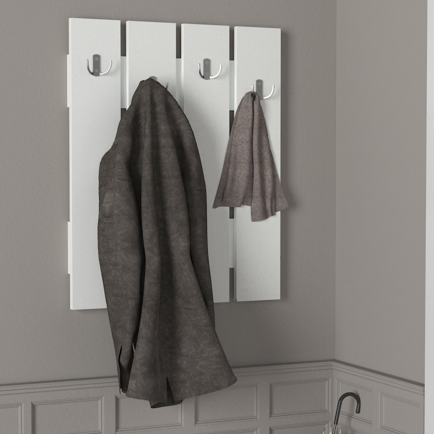 Cabide de parede ANITA 80x64,7 cm branco