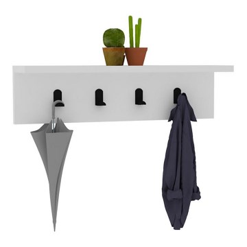 Cabide de parede AYLA 14,5x60 cm branco